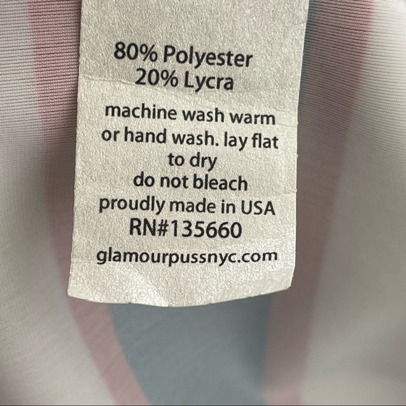 Glamourpuss NYC Red,Blue and White Stripes Dress size Small - Picture 13 of 15